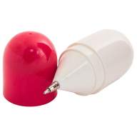 Ручка Пилюля неваляшка красно-белая шариковая - Ручка Пилюля неваляшка красно-белая шариковая