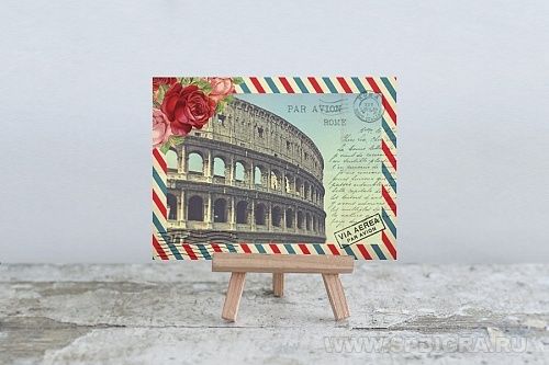 Мини-открытка "Рим"