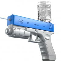Электрический водяной пистолет Глок голубой