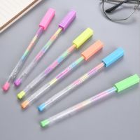Гелевая ручка с разноцветной пастой