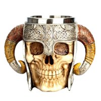Кружка декоративная Череп RAM Skull