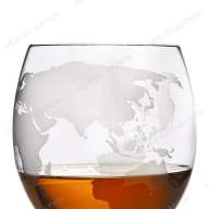  Стакан для виски Карта мира &quot;Вокруг Света&quot;, 300 мл -  Стакан для виски Карта мира "Вокруг Света", 300 мл